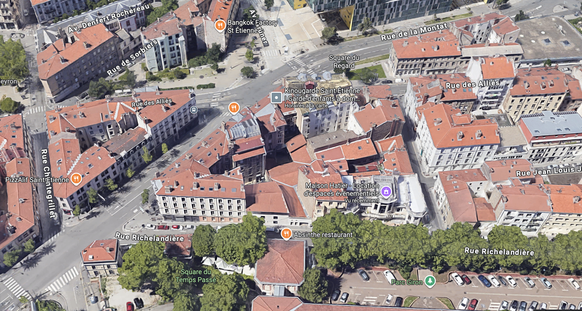 Photo aérienne de la maison hatier